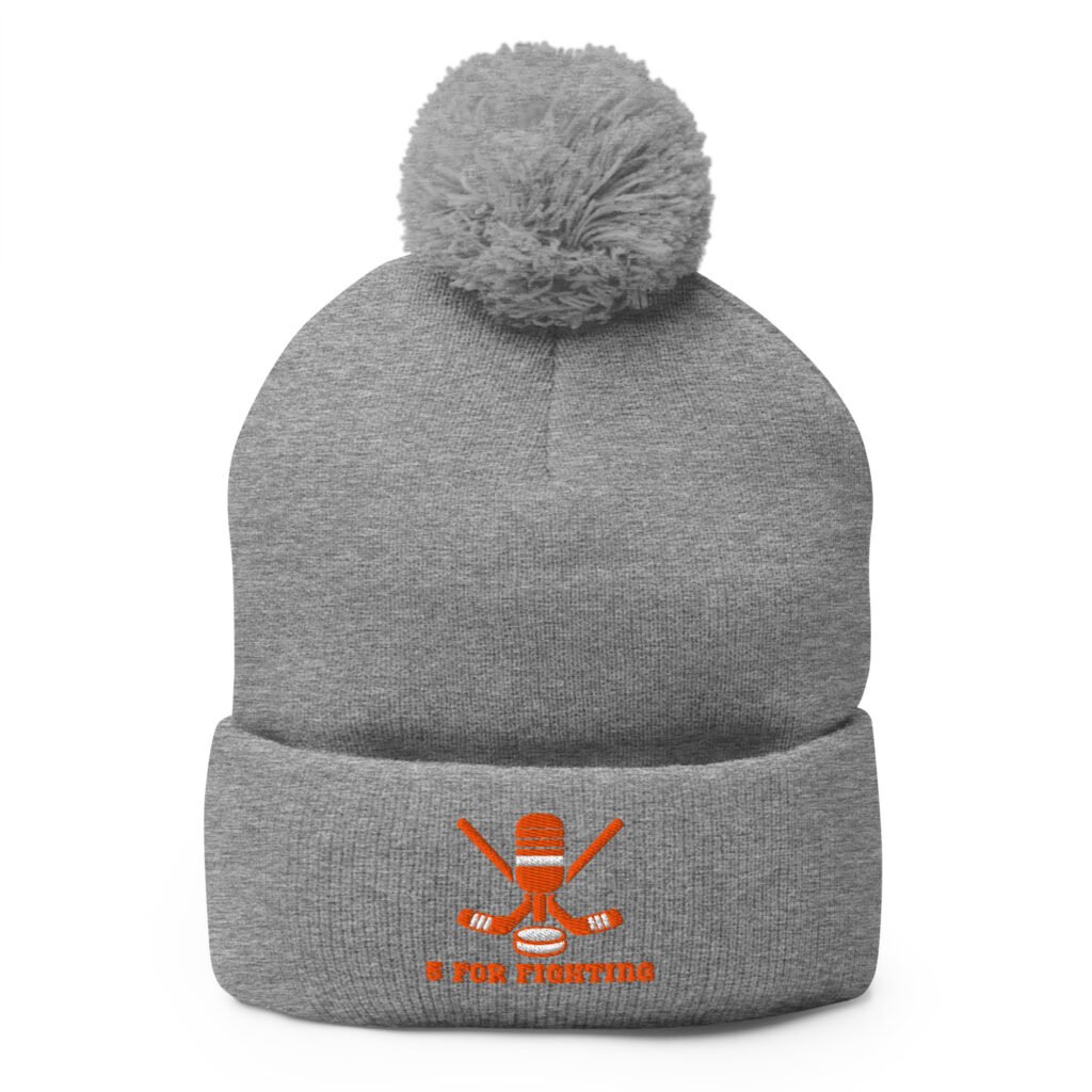 5 For Fighting Alt Logo Pom-Pom Beanie